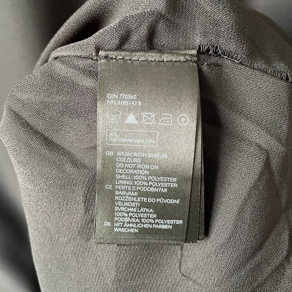 H&M SHEER BEADED LONG SLEEVE PARTY SHIFT DRESS WITH TIE WAIST SIZE 12 - Picture 9 of 11